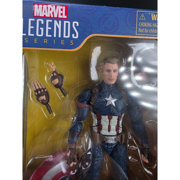 Marvel Legends Series Captain America Action Figure With Interchangeable Hands - Picture 3 of 9